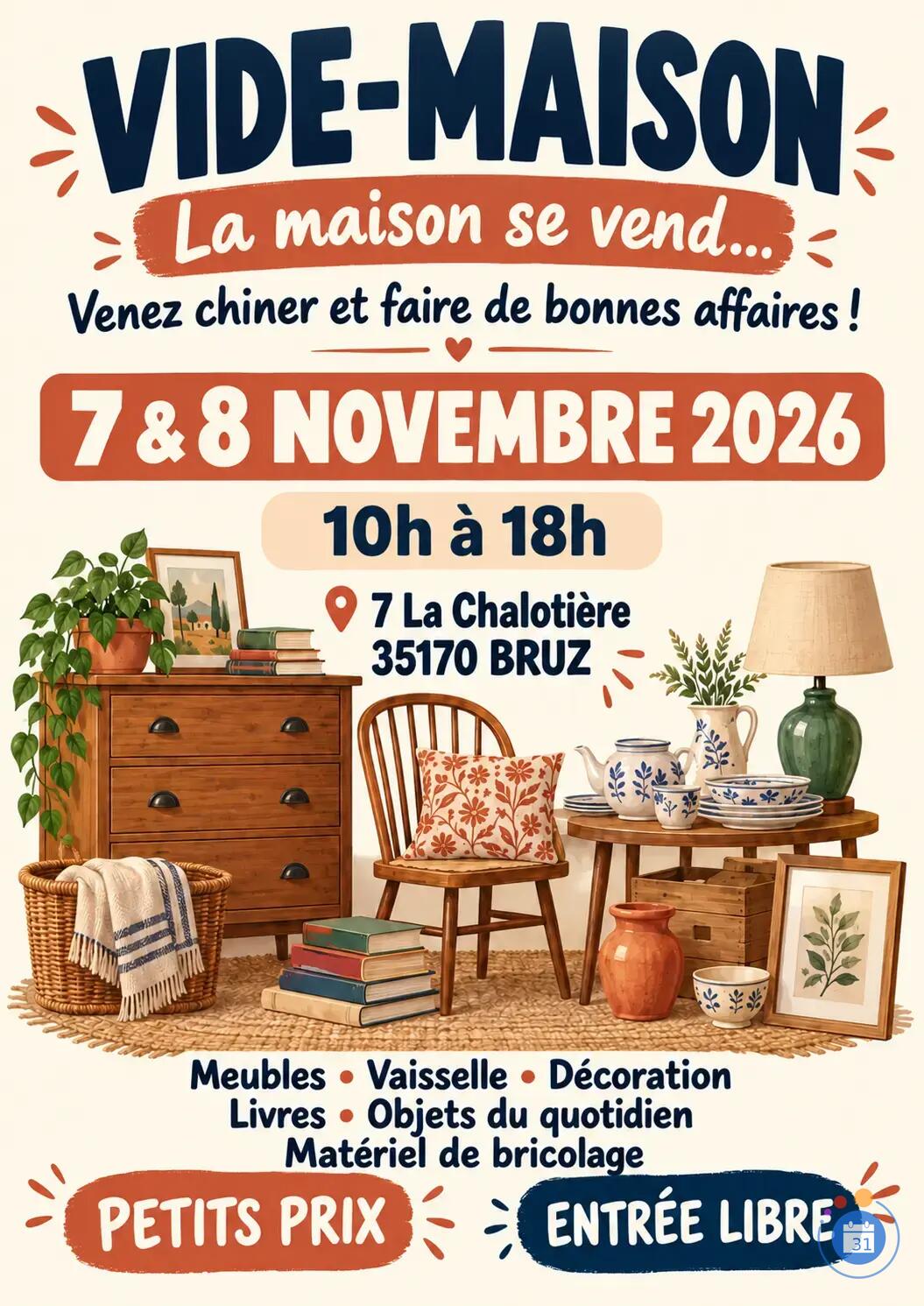 Image Vide maison Bruz - La Chalotière (photo 1)