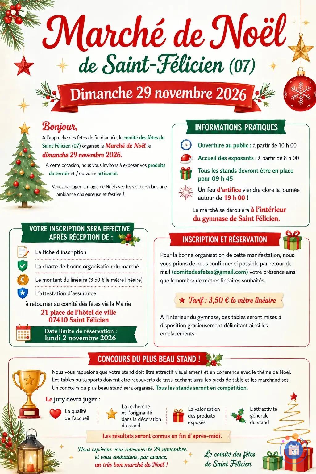 Image Marché de Noël Saint Félicien (photo 1)