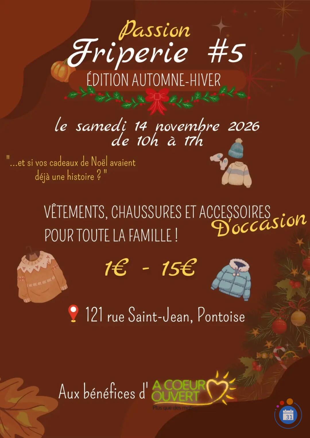 Image Bourse aux vêtement et accessoire Automne-Hiver (photo 1)