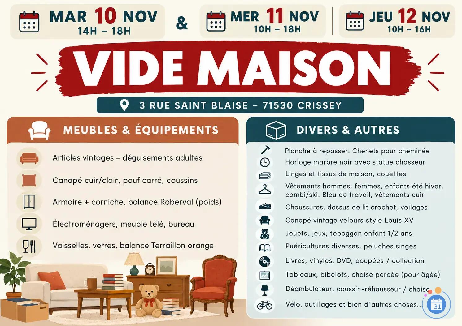 Image Vide Maison Crissey (photo 1)