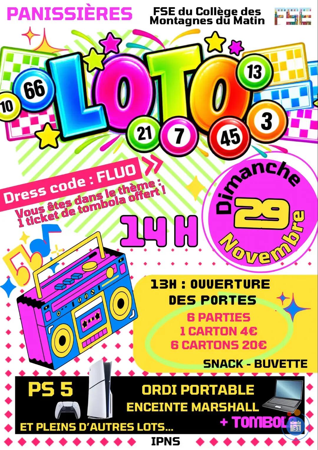 Image Loto FSE Panissières (photo 1)
