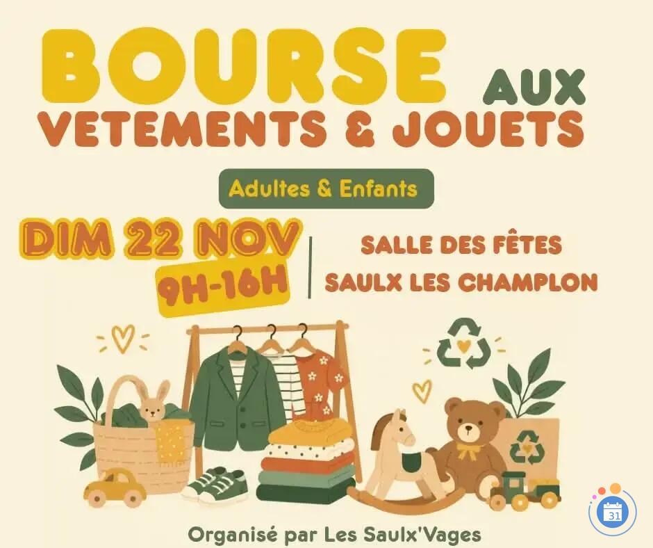 Image Bourse aux jouets et aux vêtements adultes et enfants (photo 1)