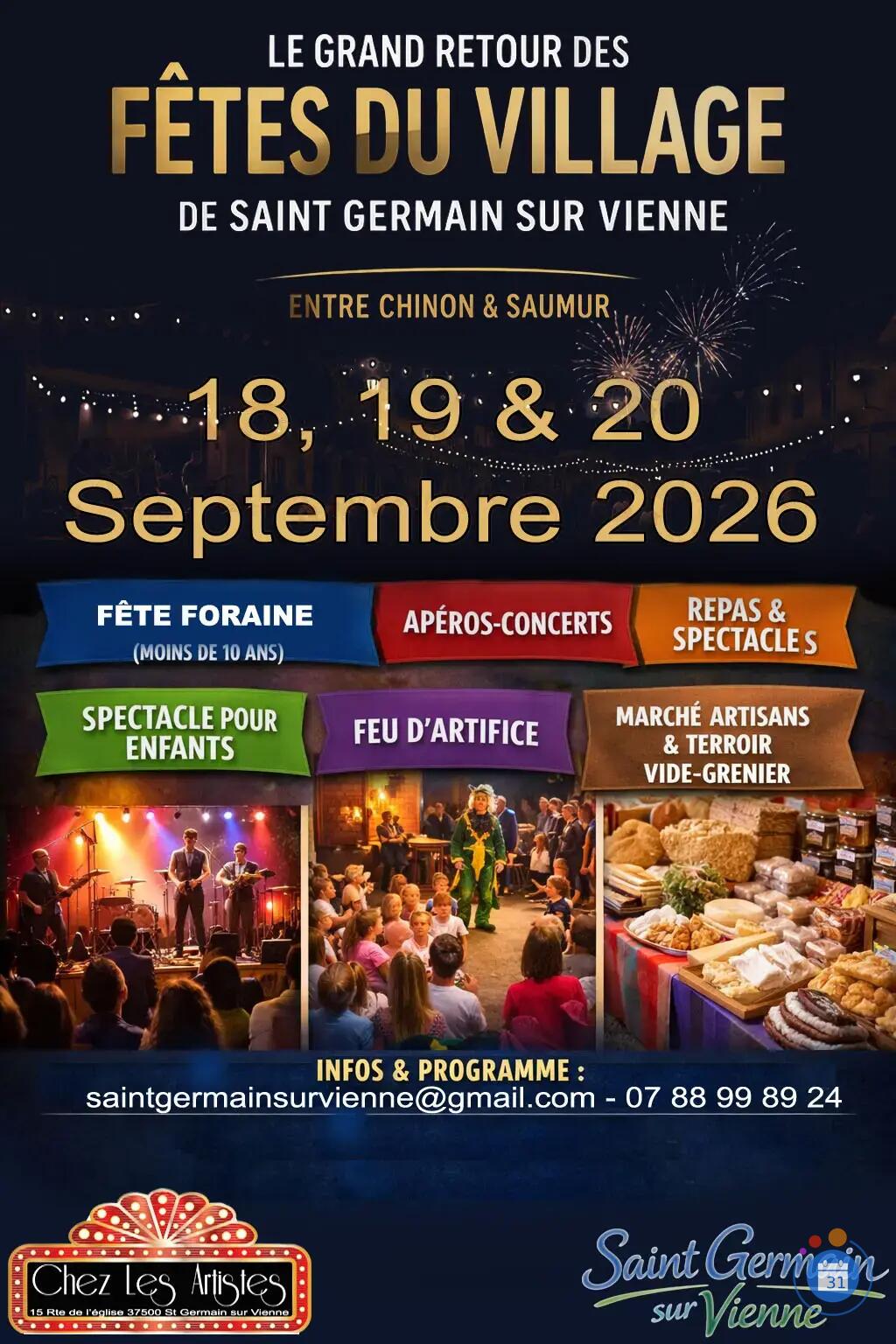 Image FËTE DU VILLAGE AVEC FETE FORAINE MARCHE PRODUCTEUR ARTISANS (photo 1)
