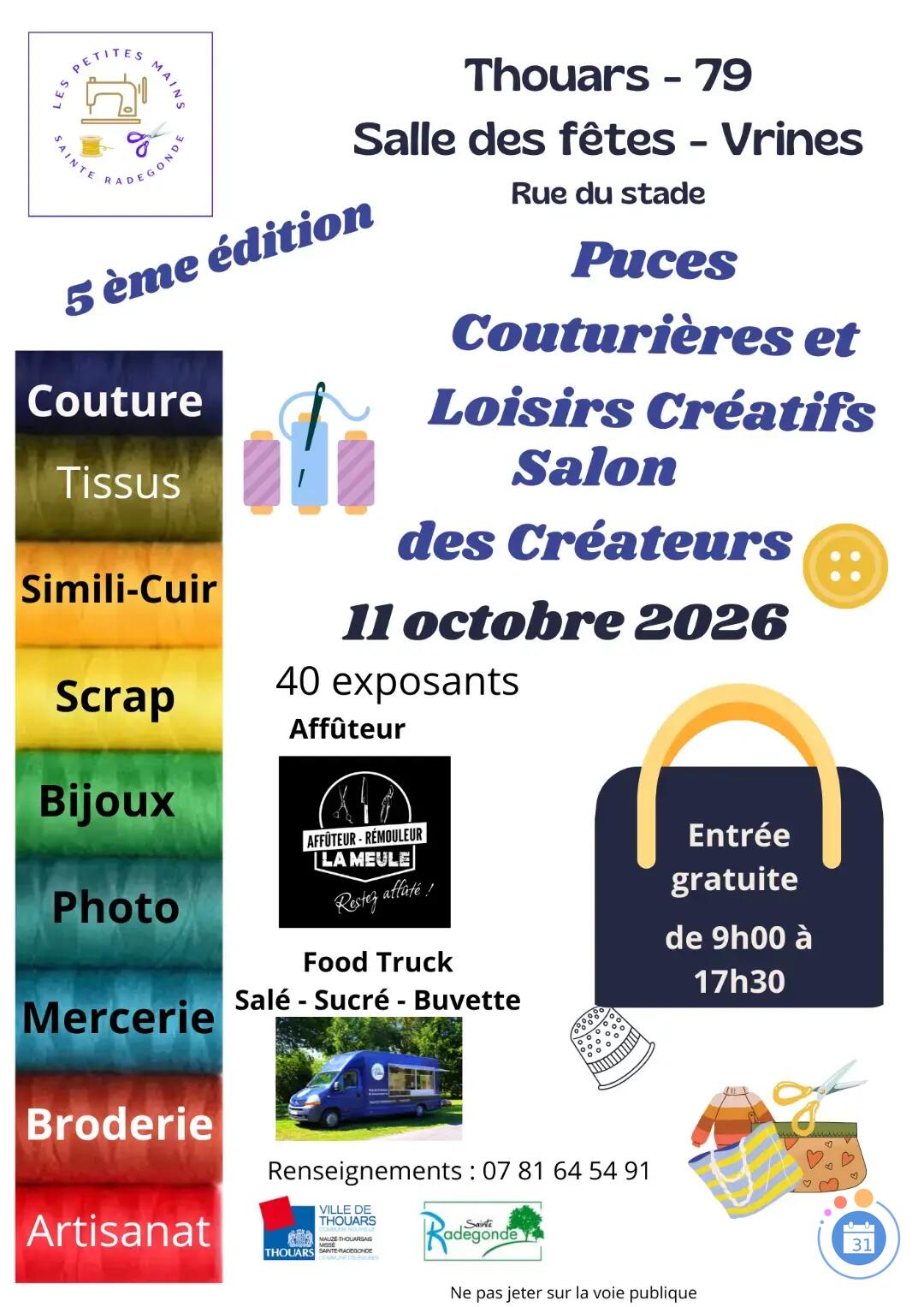 Image Puces couturières et Loisirs Créatifs Salons des Créateurs (photo 1)