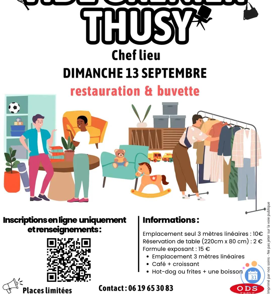 Image VIDE GRENIER THUSY (photo 1)