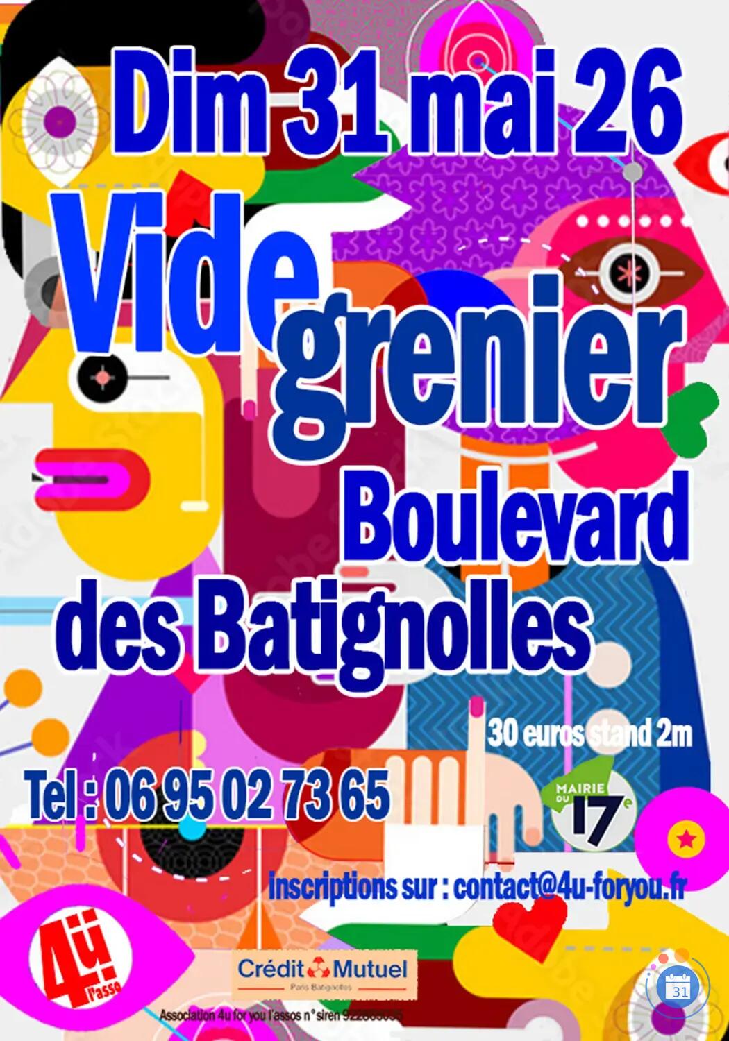 Terre-plein du Boulevard des Batignolles - Esplanade Samarcande