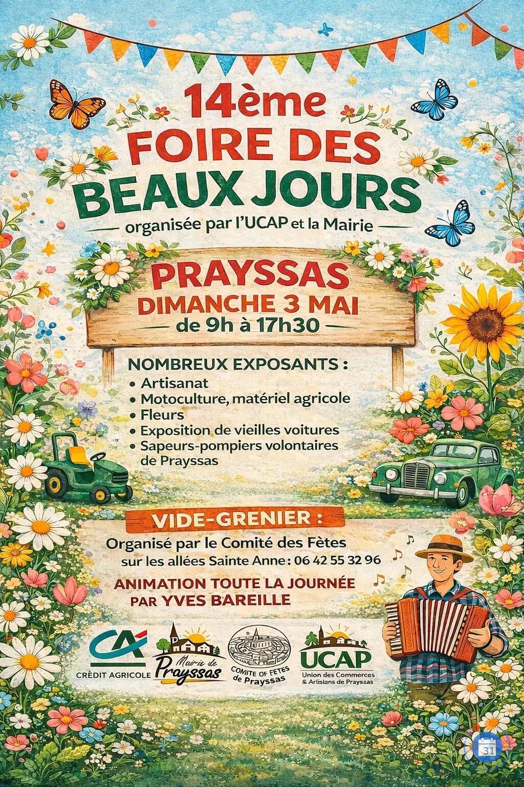 Image Vide-Grenier Foire des Beaux-Jours Prayssas (photo 1)