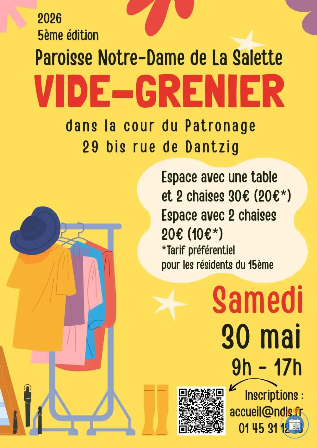 Vide-Grenier / Paroisse Notre-Dame de la Salette