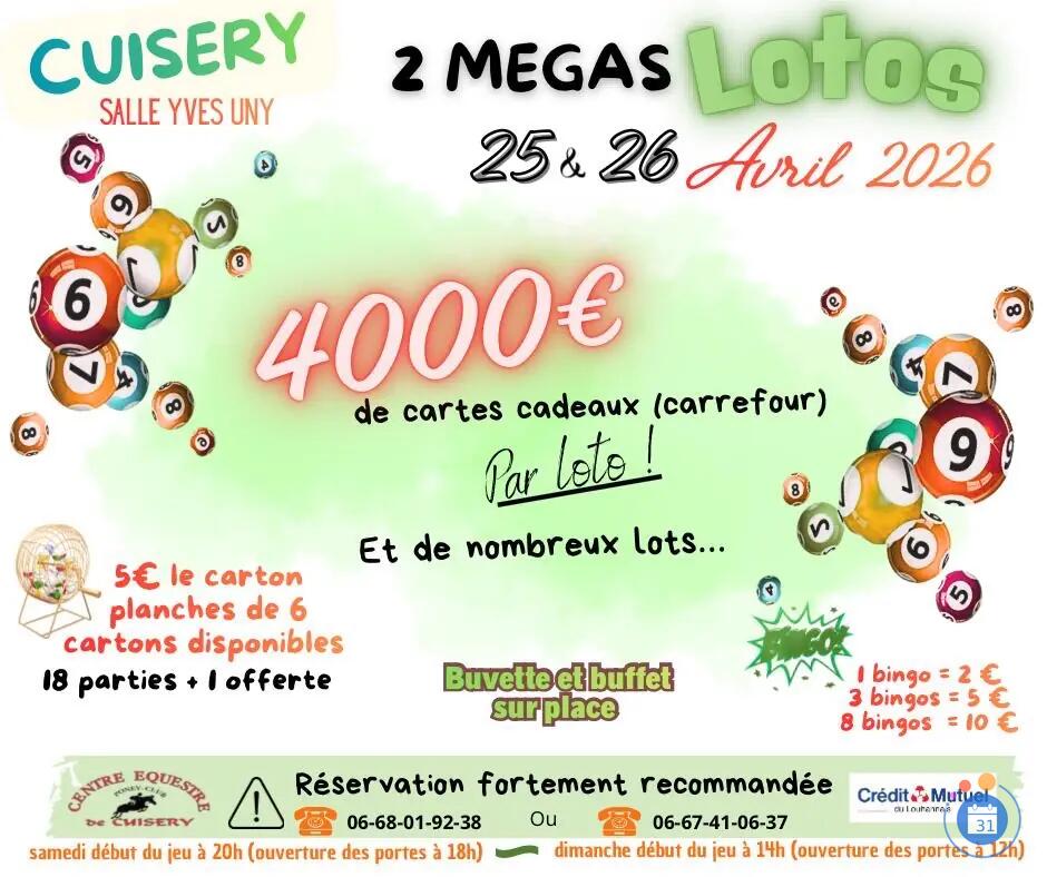 Image 2 mégas lotos les 25 et 26 avril (photo 1)