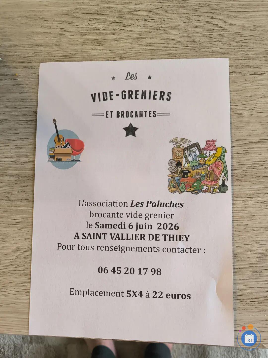 Image L'association les paluches organise uneBrocante vide grenier (photo 1)