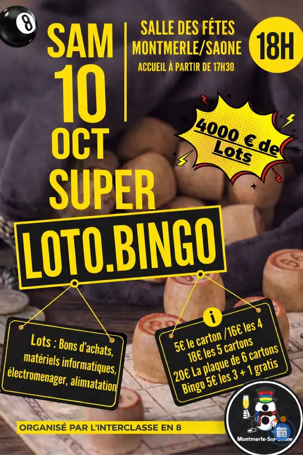 Image Loto Bingo Interclasse en 8 de Montmerle (photo 1)