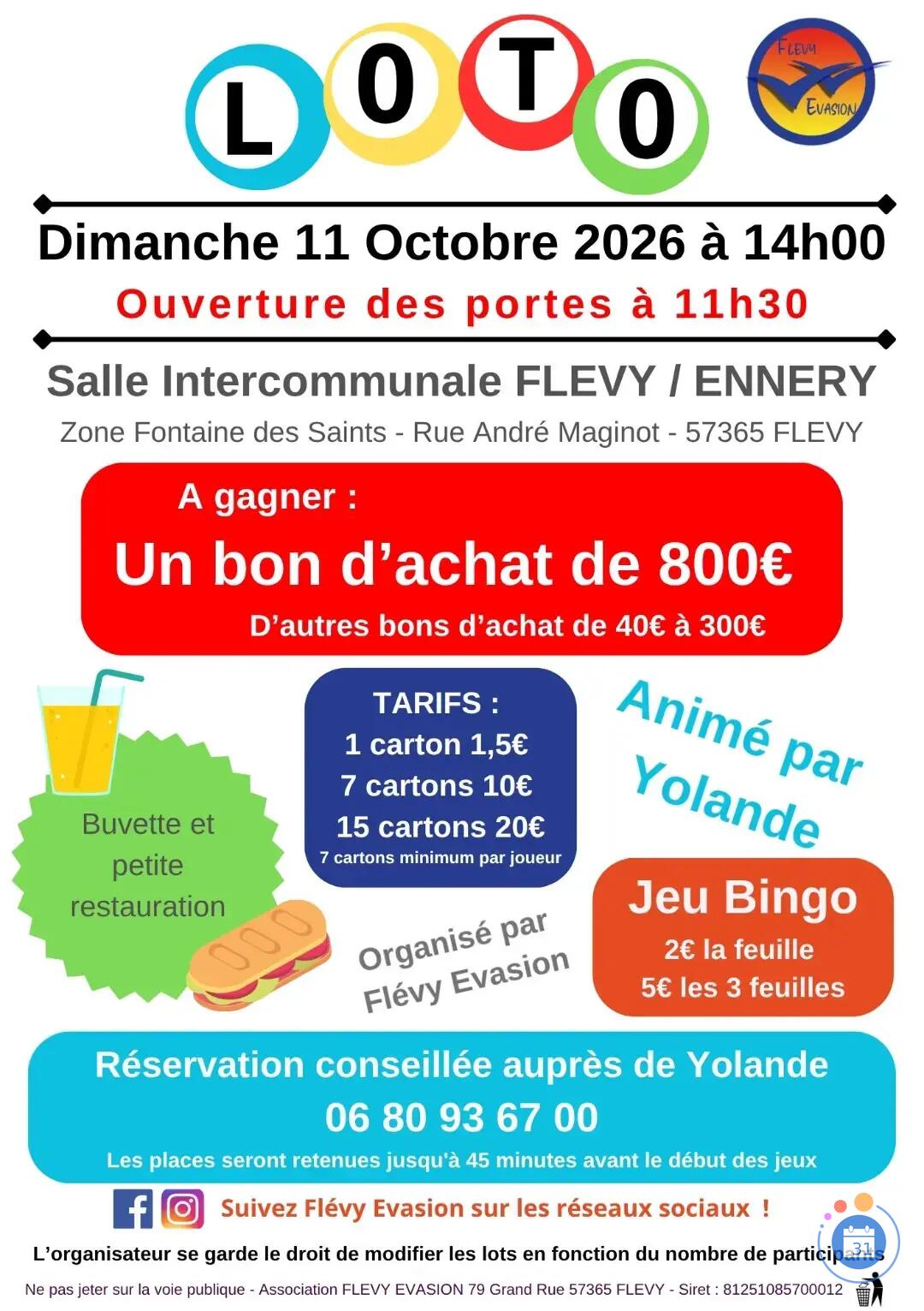 Image Grand Loto de FLEVY (photo 1)