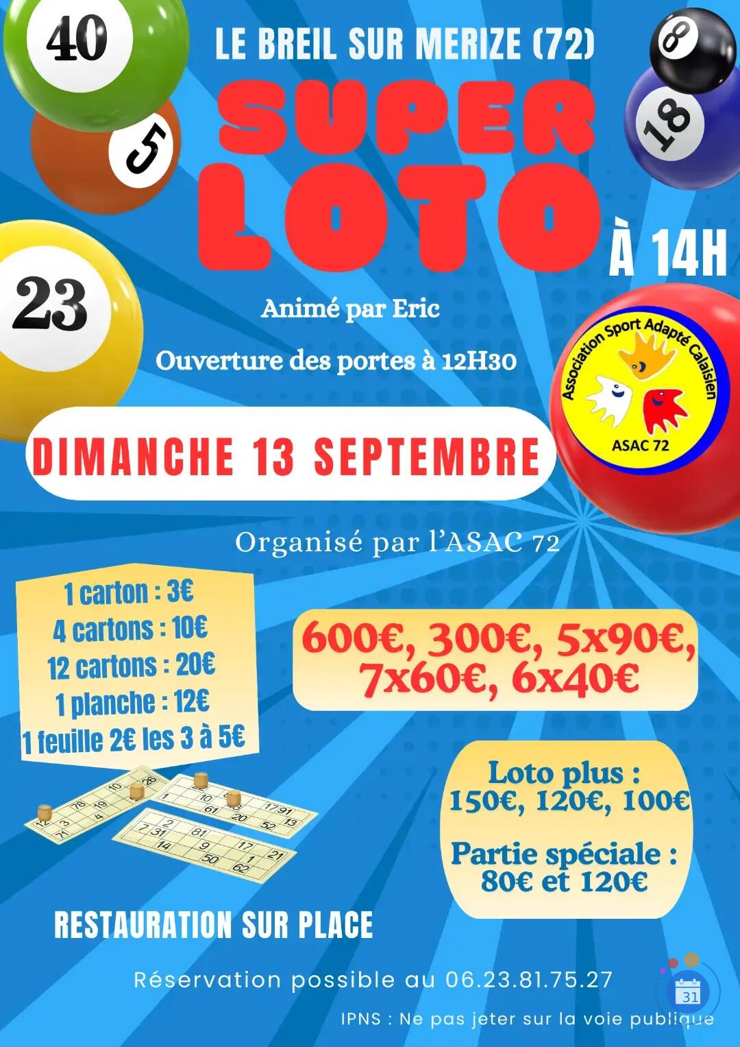 Image Super Loto ASAC 72 (photo 1)