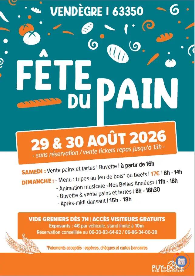 Image Fête du pain de Vendègre (photo 1)