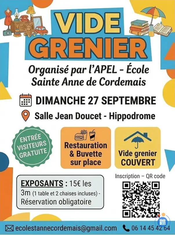 Image Vide Grenier de l'APEL de l'école Sainte Anne de Cordemais (photo 1)