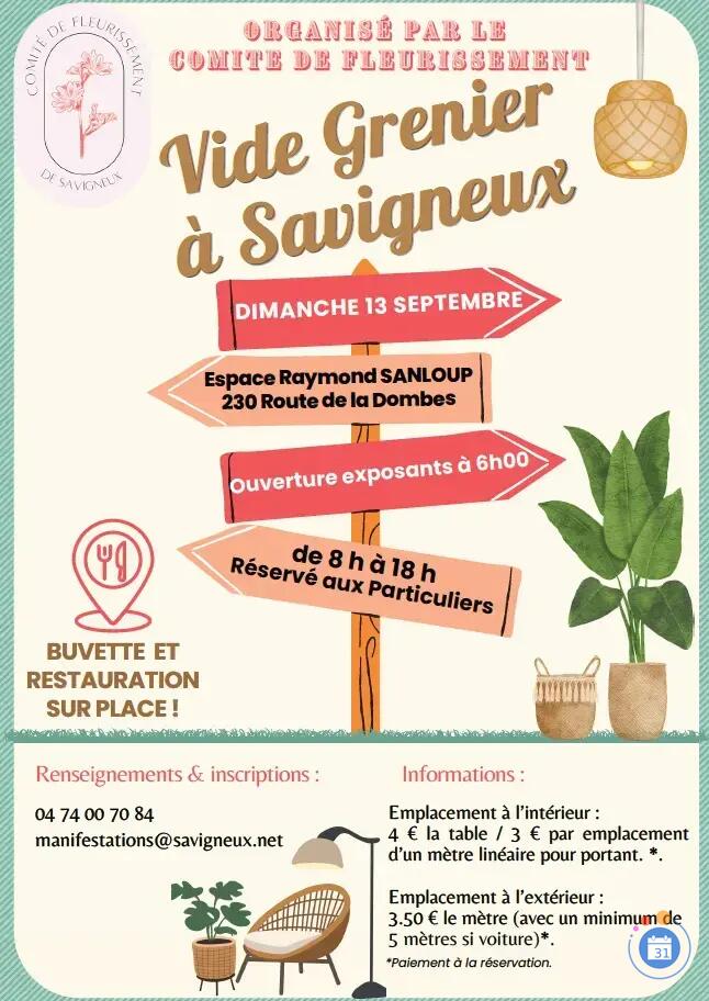 Image Vide-grenier à SAVIGNEUX (Ain) (photo 1)