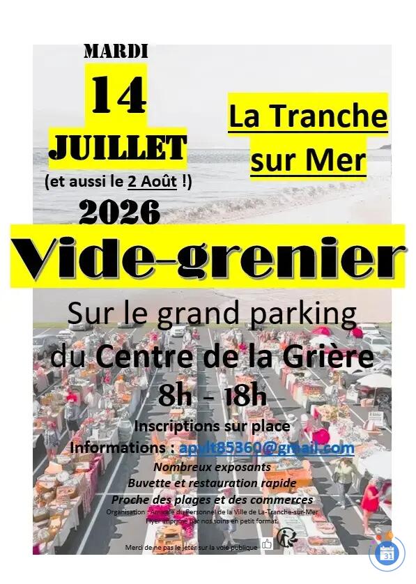 Image Grand Vide grenier de l'APVLT (photo 1)