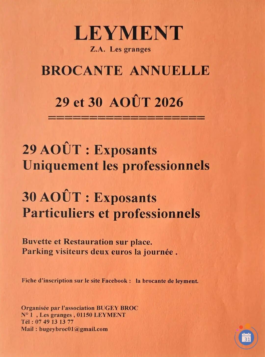 Image brocante annuelle de leyment (photo 3)