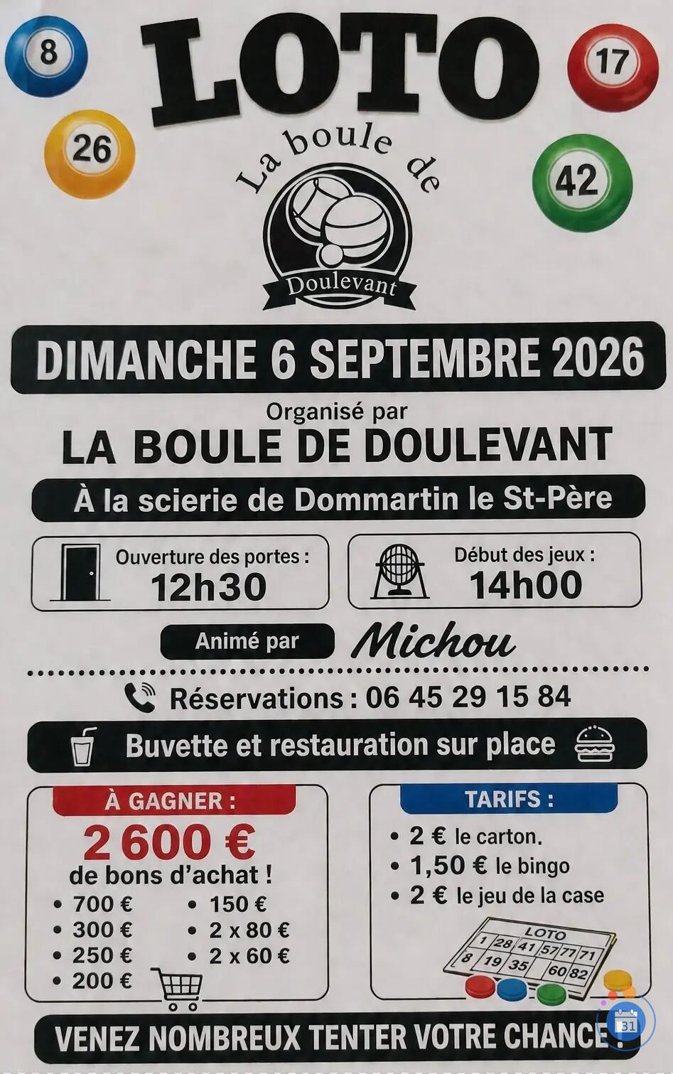 Image Loto de la boule de Doulevant (photo 1)