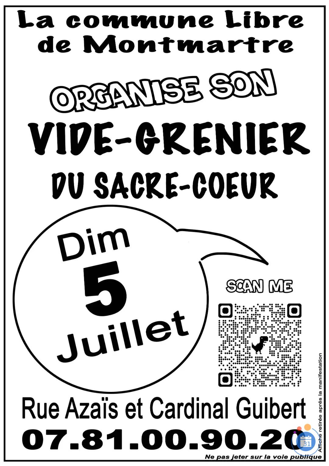 VIDE-GRENIER DU SACRE-COEUR rue Azais et C.Guibert 75018