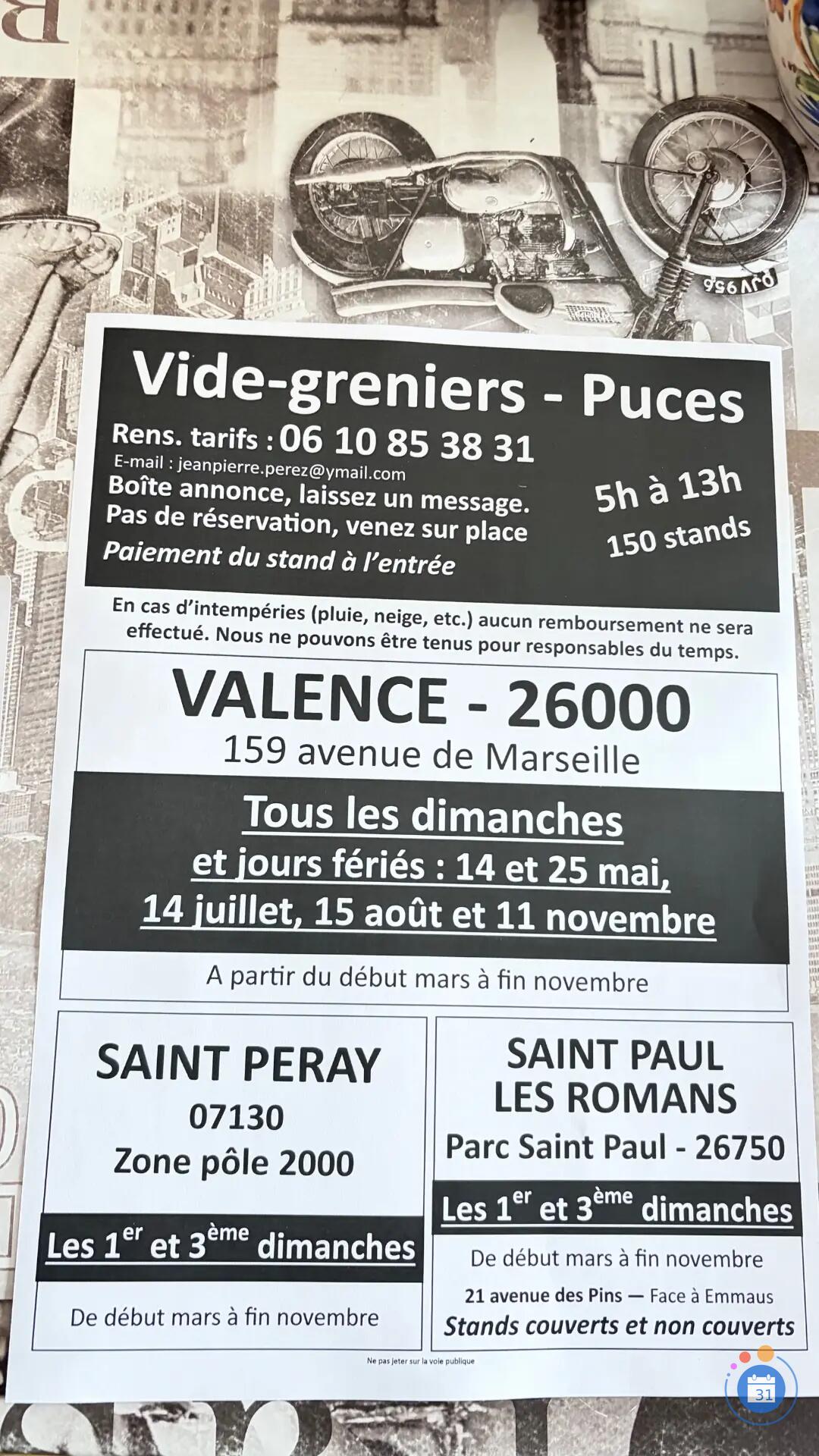 Image Vide greniers. les dimanches et jour feries le 14 mai (photo 1)