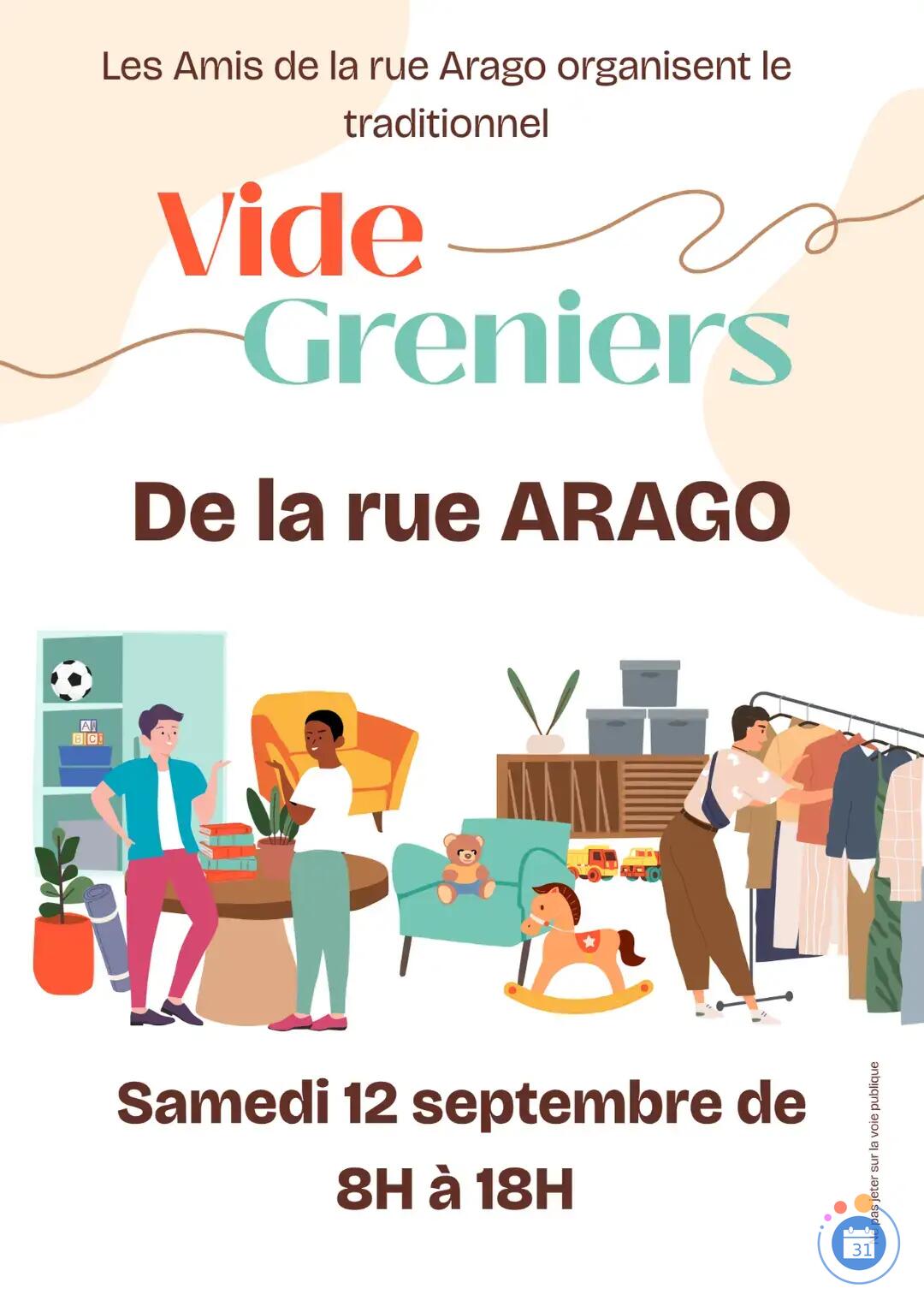 Image Vide-greniers de la rue Arago (Bonnefoy) (photo 1)