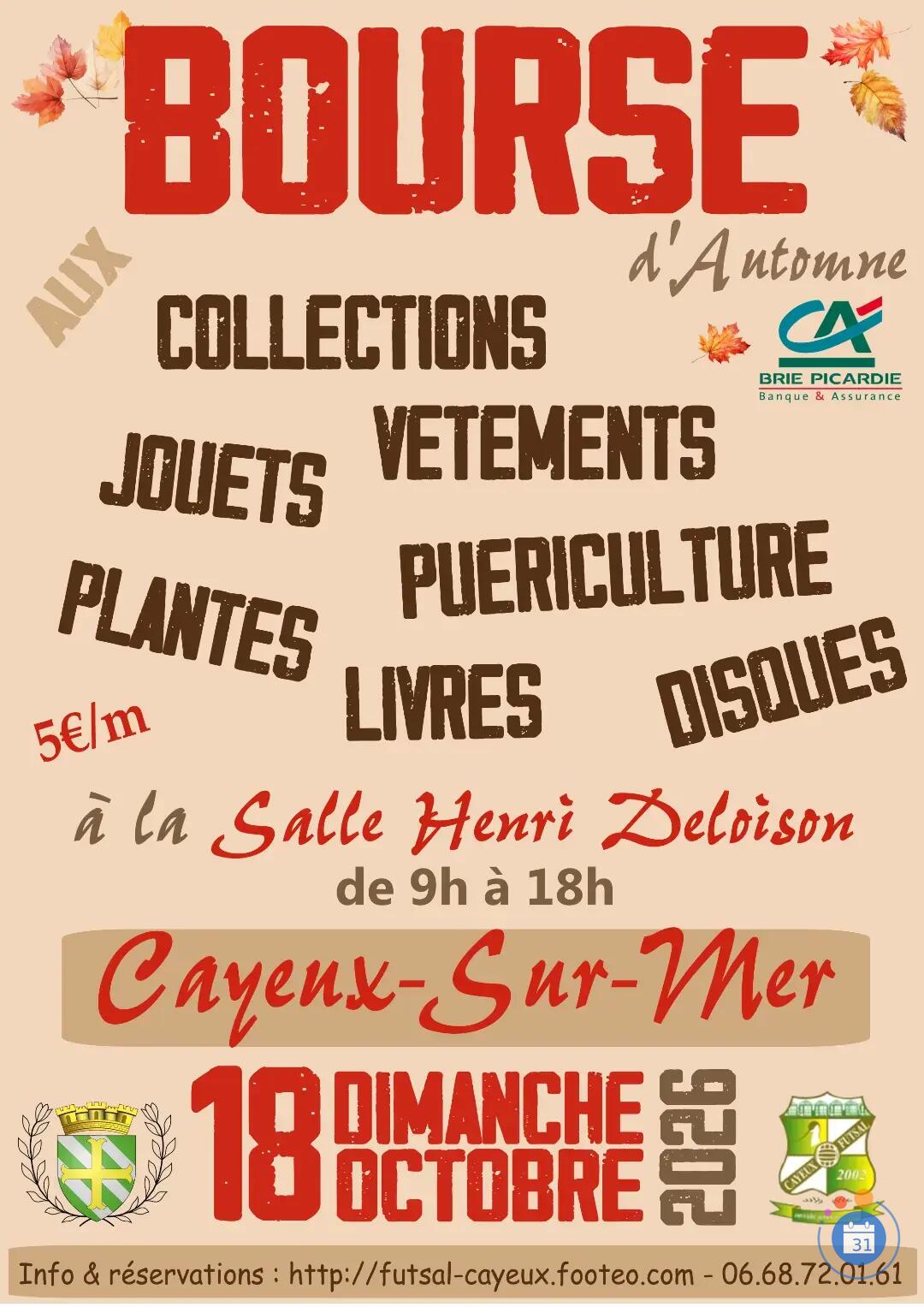 Image 1ère BOURSE d’AUTOMNE : COLLECTIONS, LIVRES, JOUETS, VÊTEMENTS, PUERICULTURE... (photo 1)