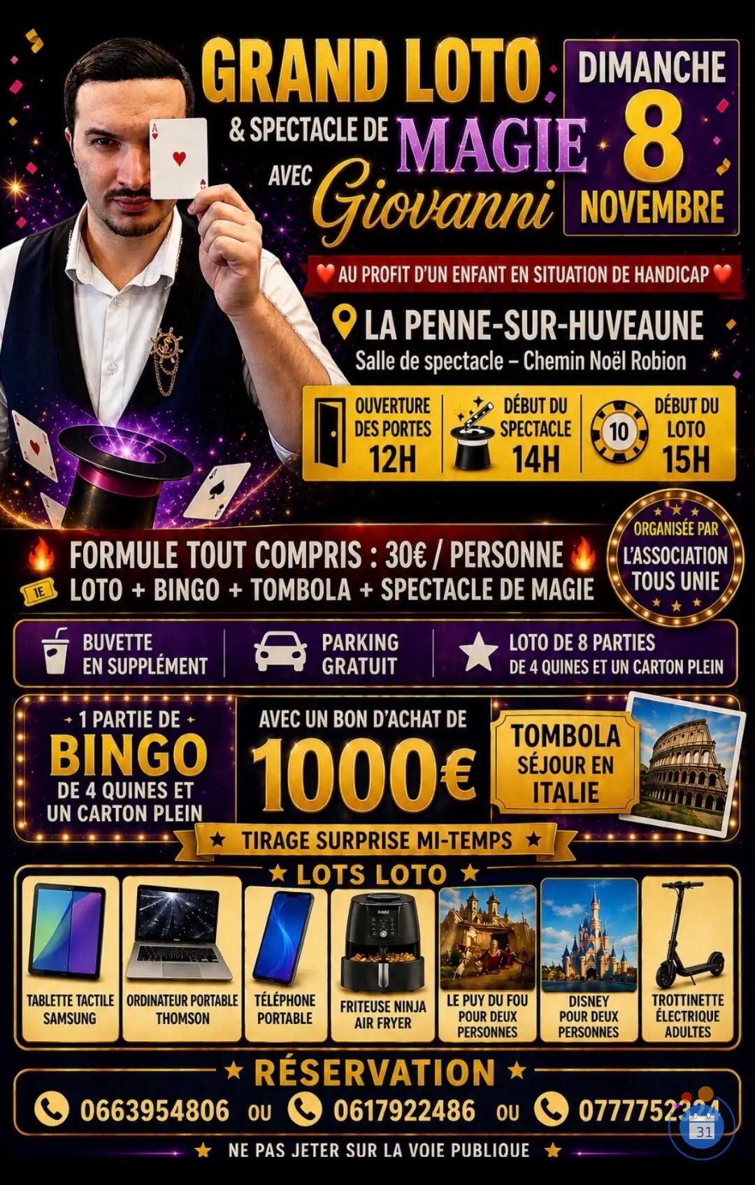Image Loto spectacle (photo 1)