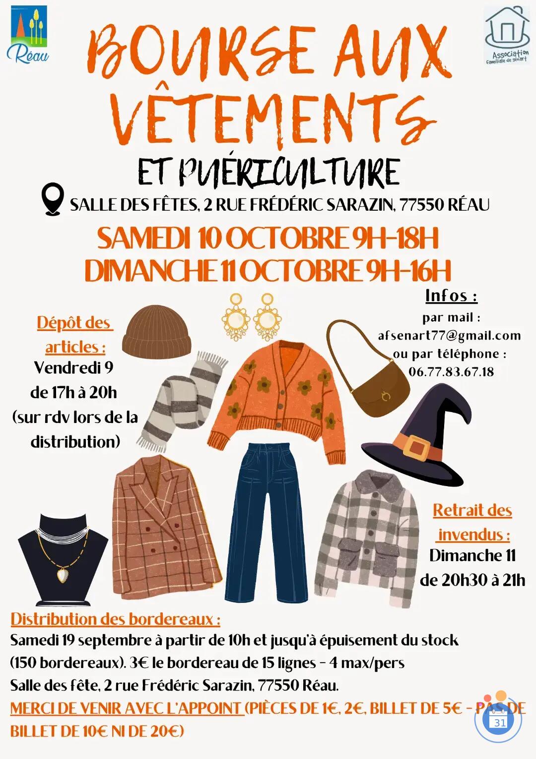 bourse aux vetements et puericulture