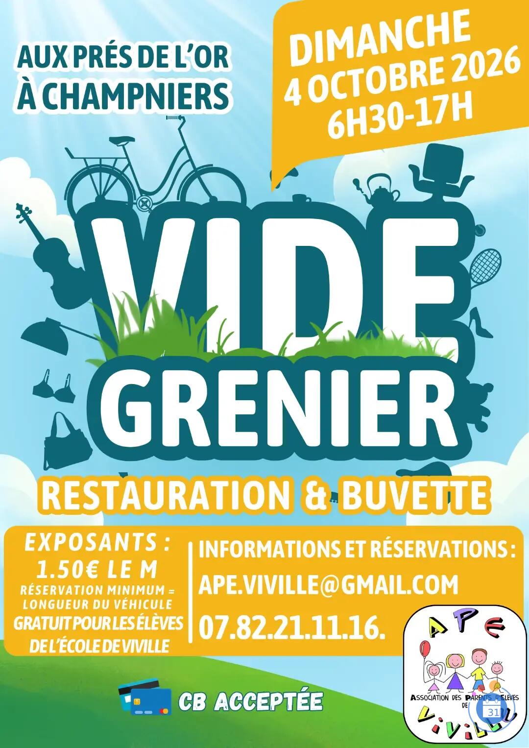Image Vide grenier de l'APE de Viville (photo 1)
