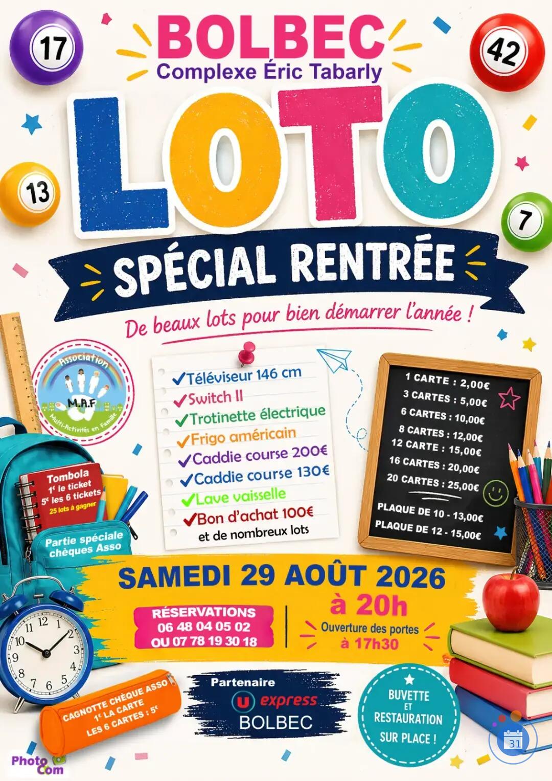 Image Loto spécial rentrée (photo 1)