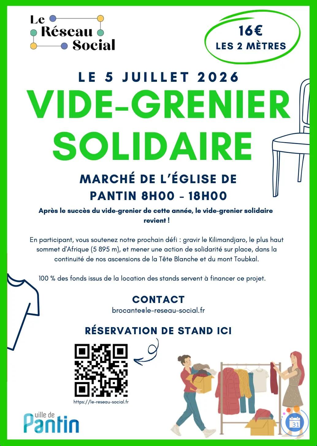 Vide Grenier Solidaire LRS Pantin
