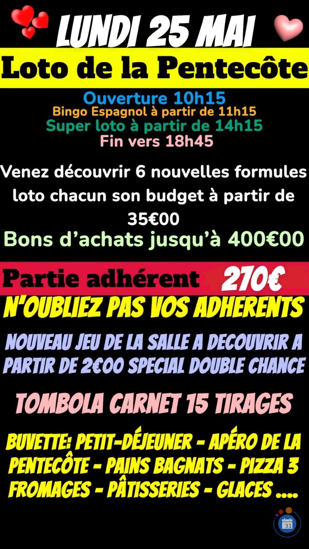 Image Loto associatif de la Pentecôte (photo 1)