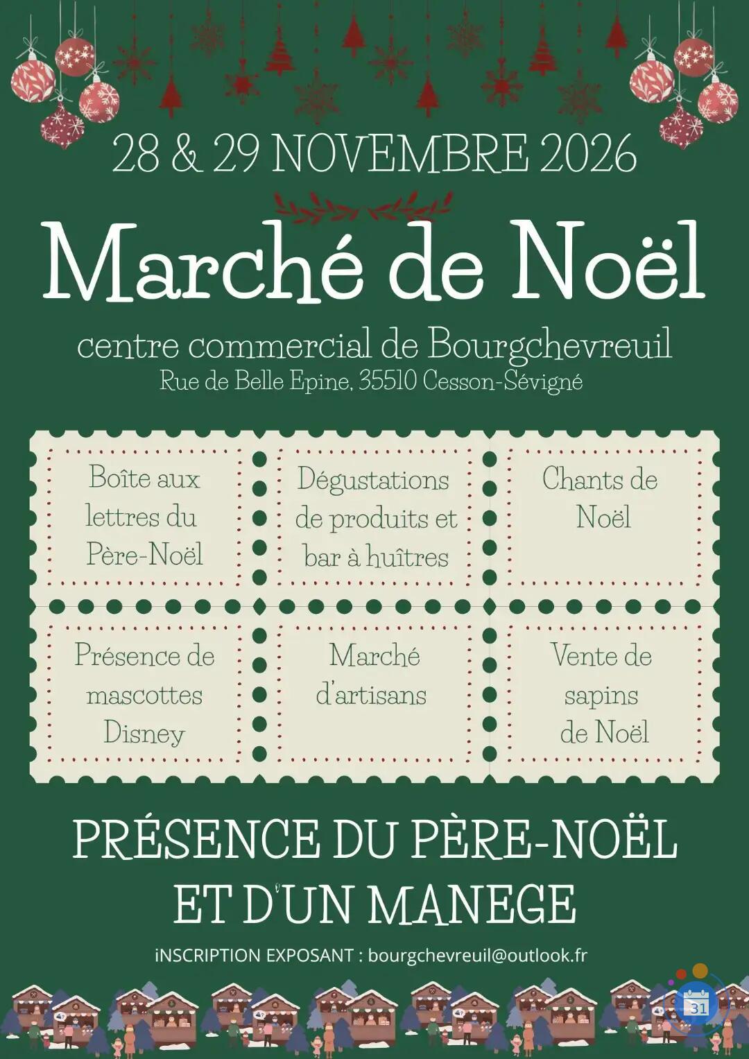 Image Marché de Noel Cesson Sévigné (photo 1)