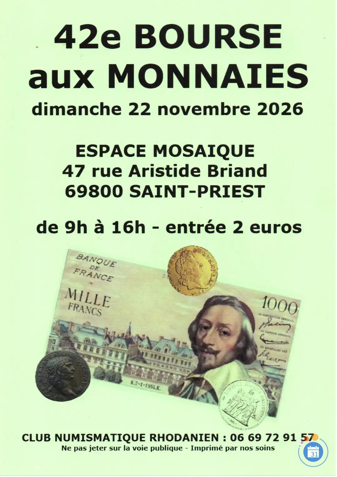 Image 42e BOURSE AUX MONNAIES (photo 1)