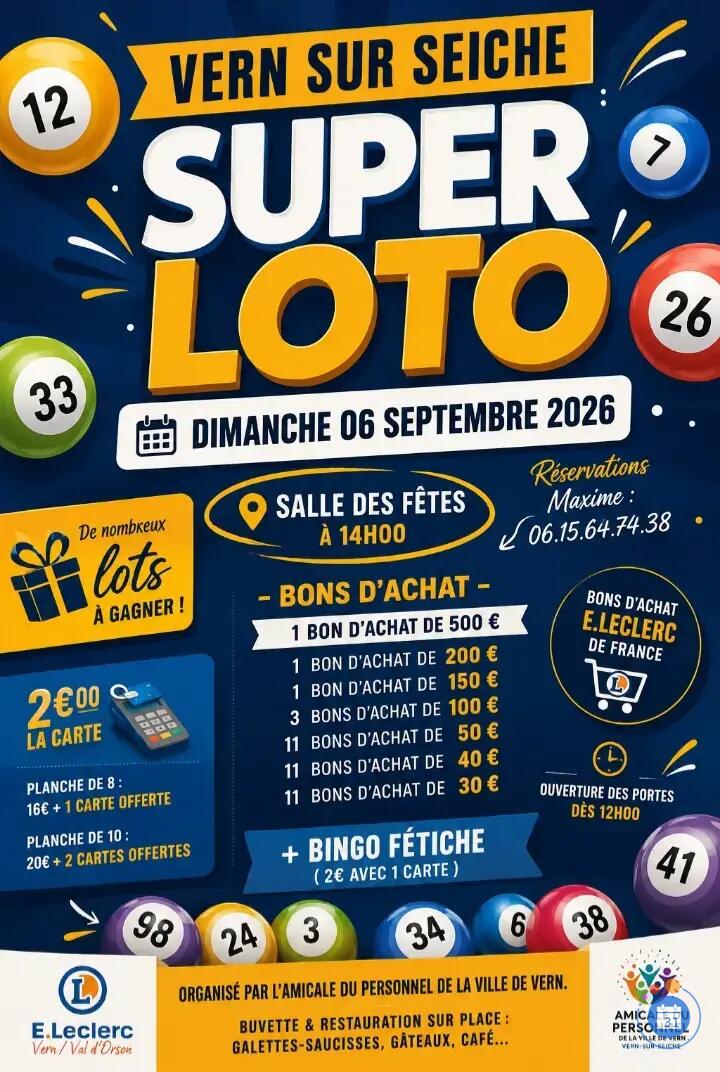 Image Loto organisé par l'amicale du personnel de la mairie de Vern (photo 1)