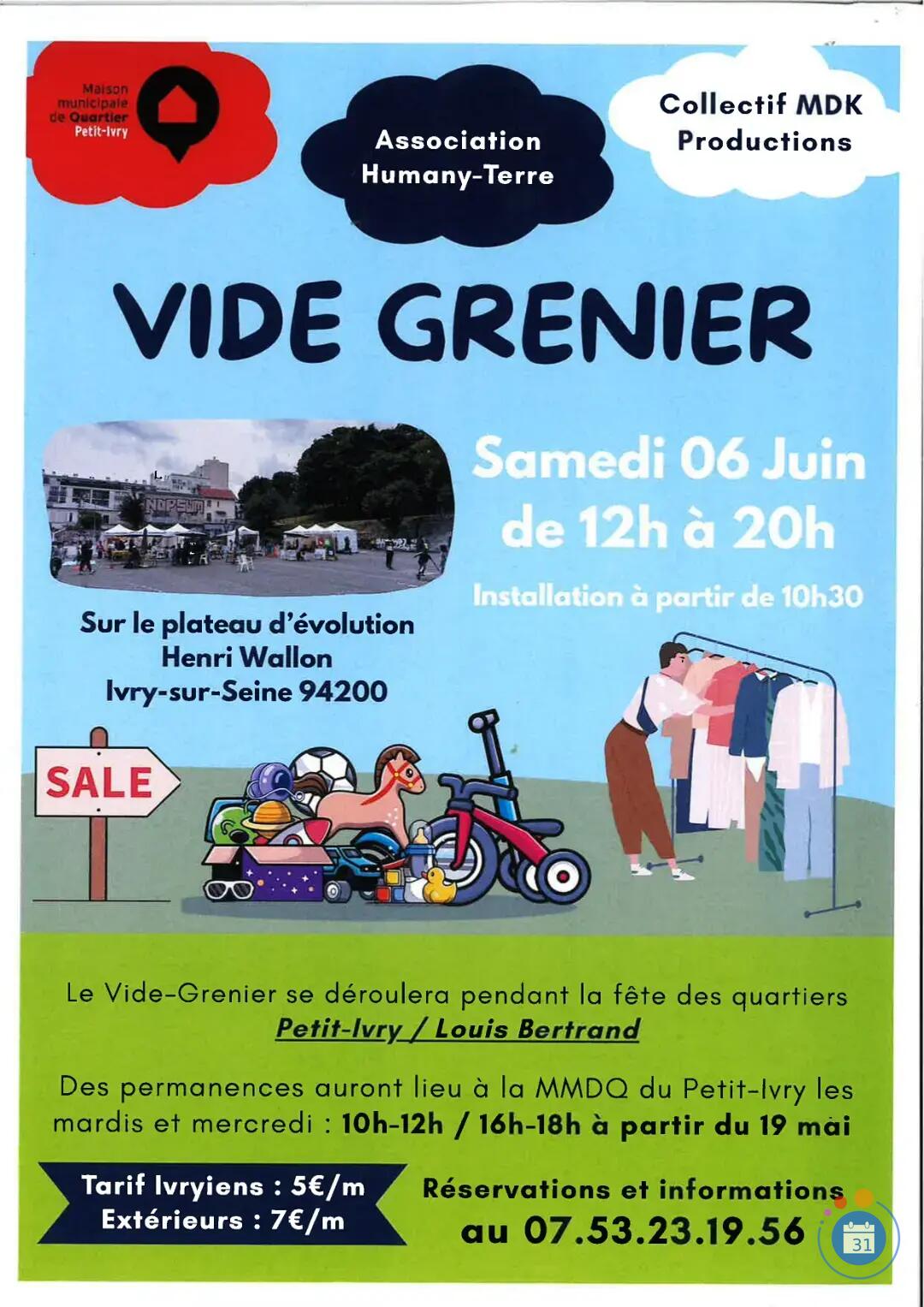 Vide-grenier - Fête de quartier Petit-Ivry/Louis Bertrand