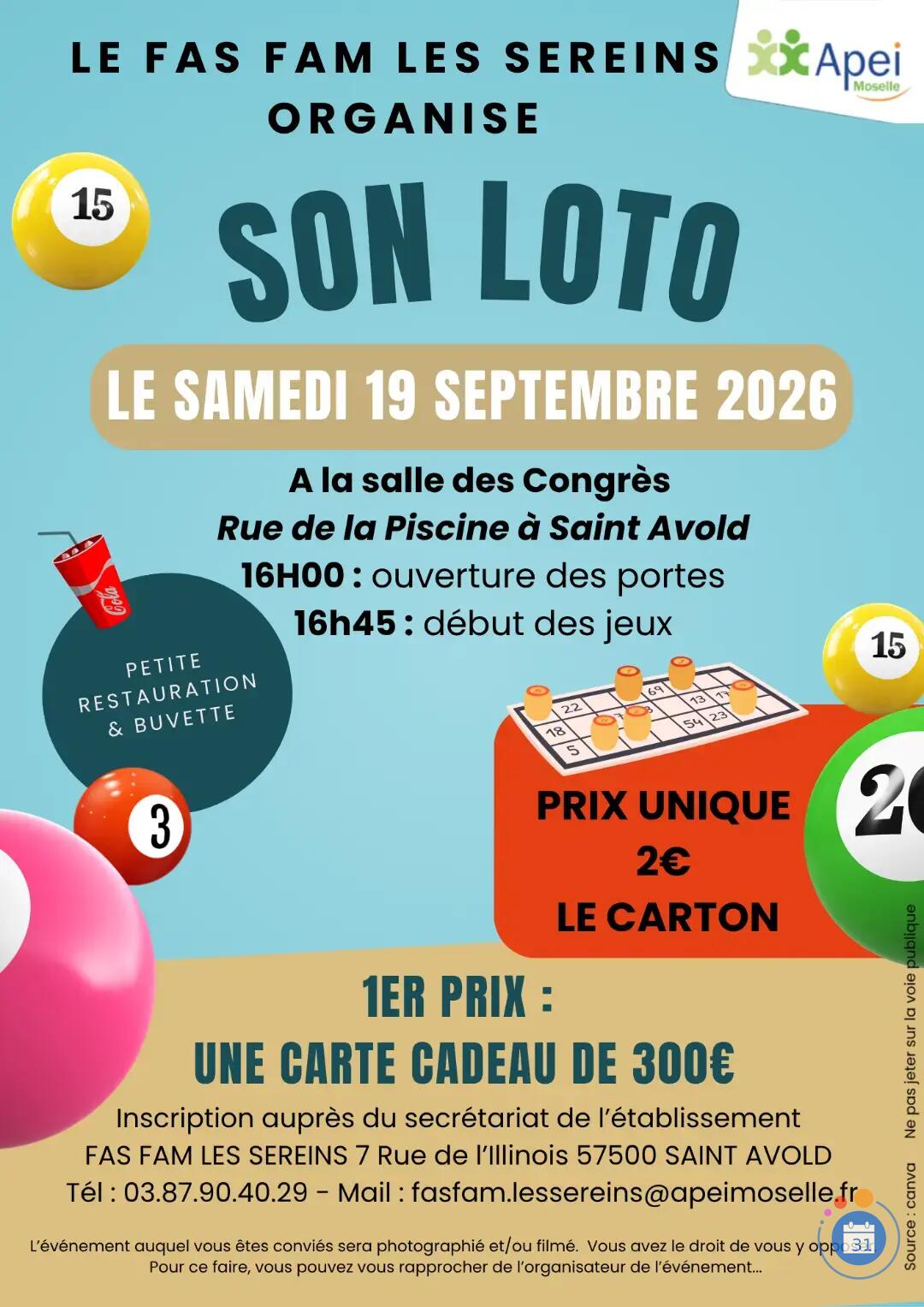 Image Loto du FAS FAM LES SEREINS (photo 1)
