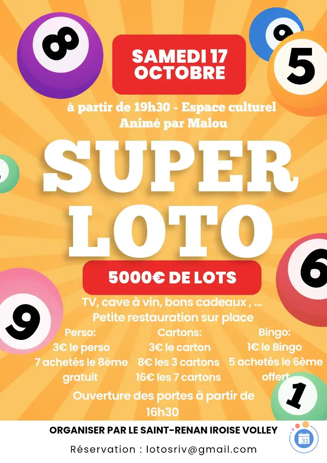 Image Super Loto du Saint-Renan Iroise Volley (photo 1)