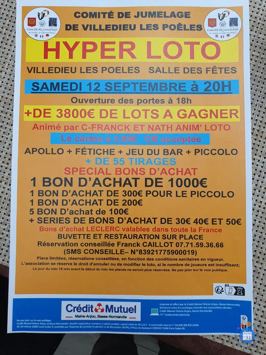Image HYPER LOTO ANIME PAR NATHALIE CAILLOT (photo 1)