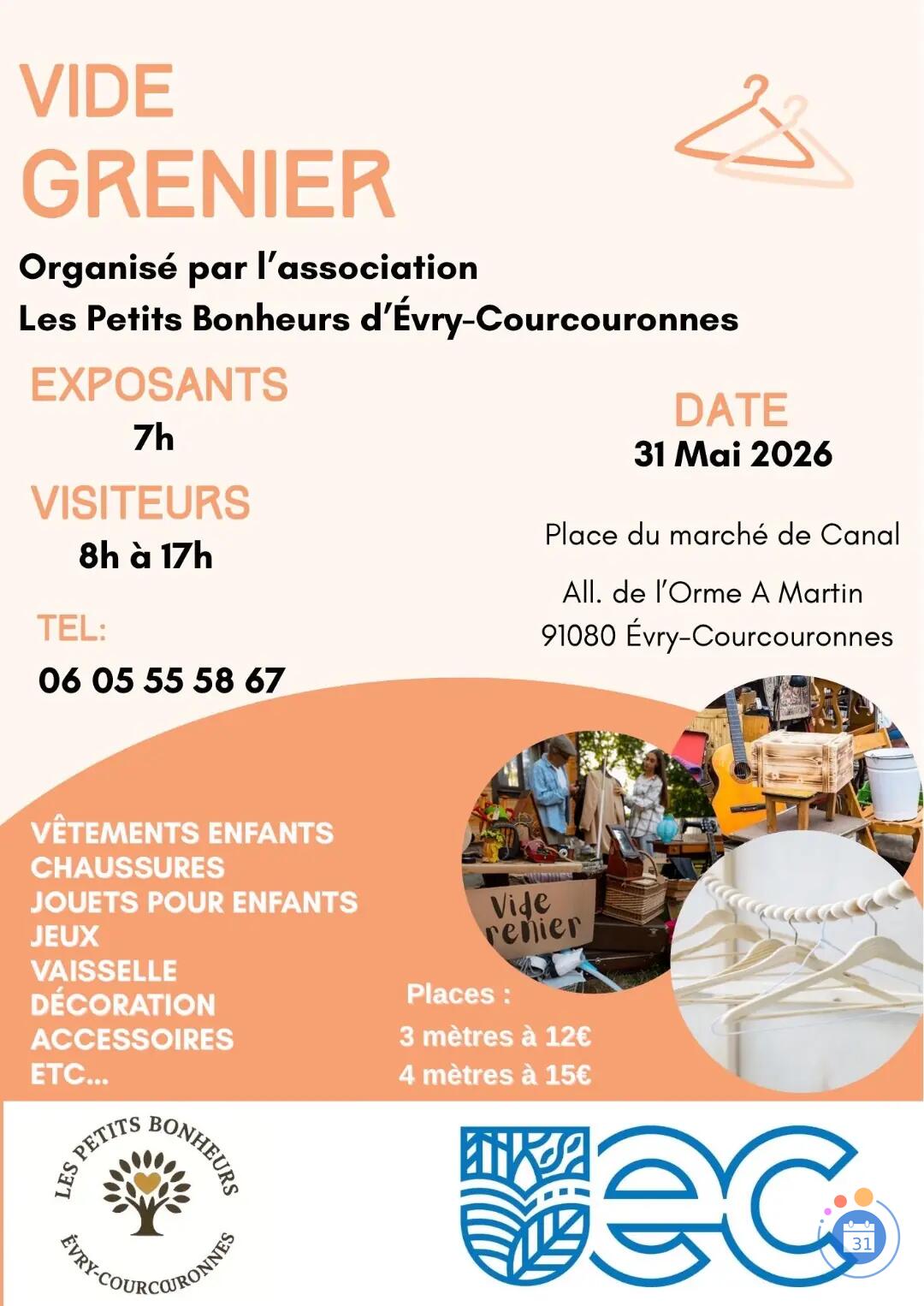 Place du marché au canal All. de l'Orme A Martin 91080 Évry-Courcouronnes