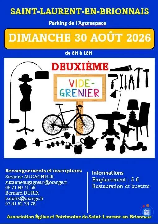 Image Deuxième vide-greniers de Saint-Laurent-en-Brionnais (photo 1)