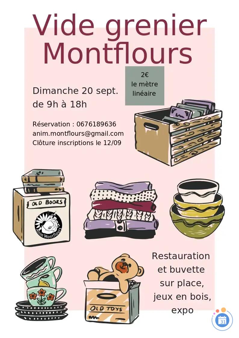 Image Vide grenier à Montflours le dimanche 20 septembre (photo 1)