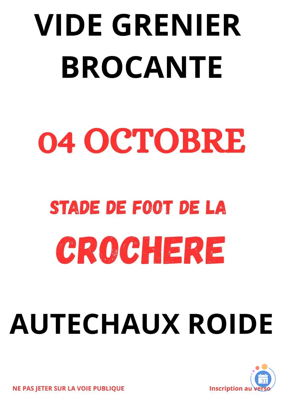 Image 1er vide grenier-brocante de la crochère (photo 1)