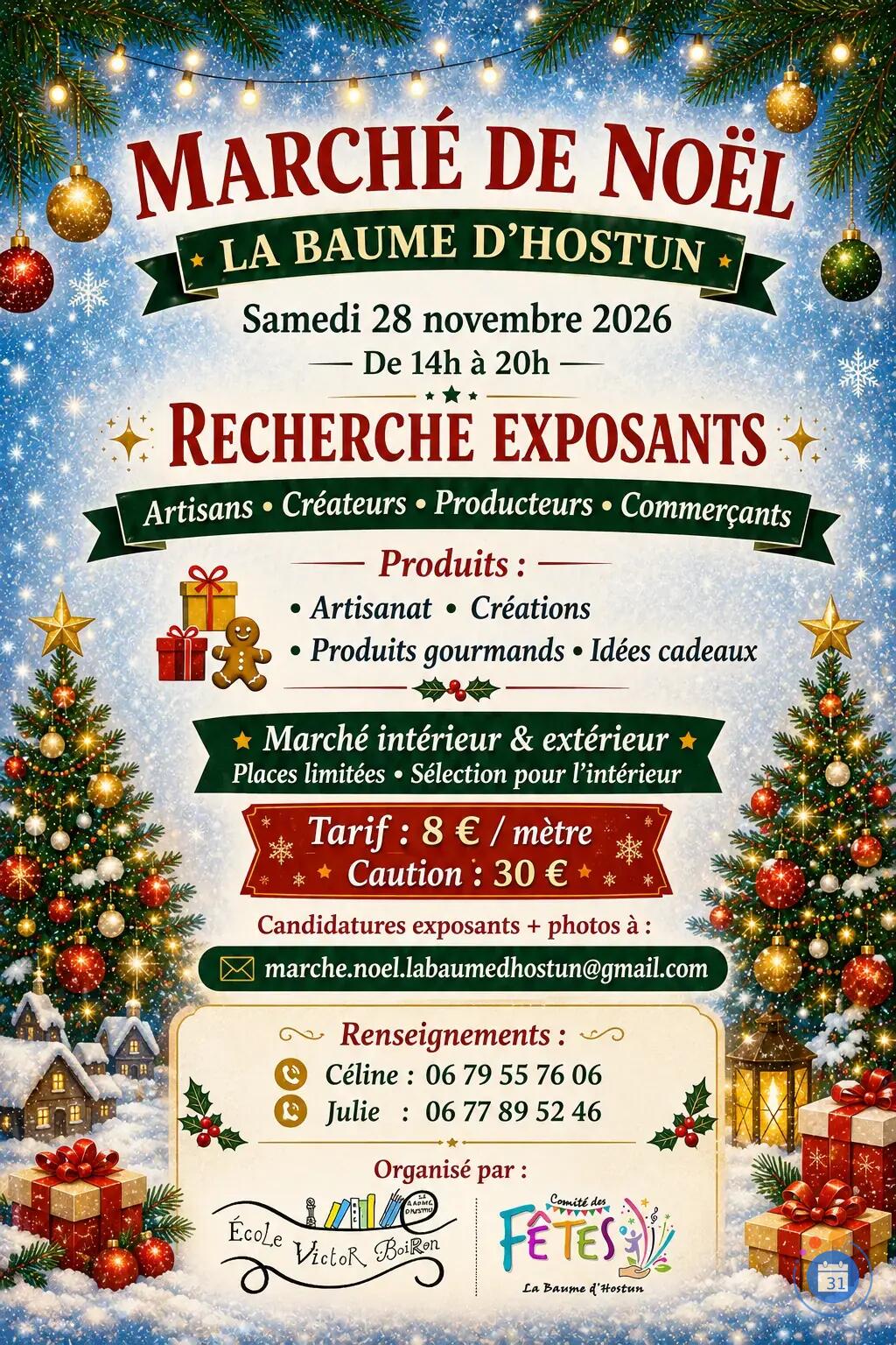 Image Marché de Noël Artisanal La Baume D'Hostun (26) 2026 (photo 1)