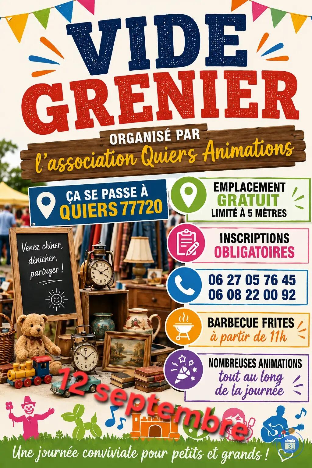 Image Vide grenier Quiers Animations (photo 2)