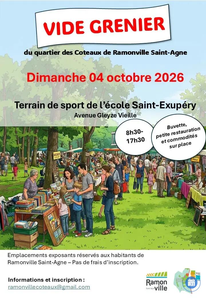 Image Vide grenier des Coteaux de Ramonville Saint Agne (photo 1)