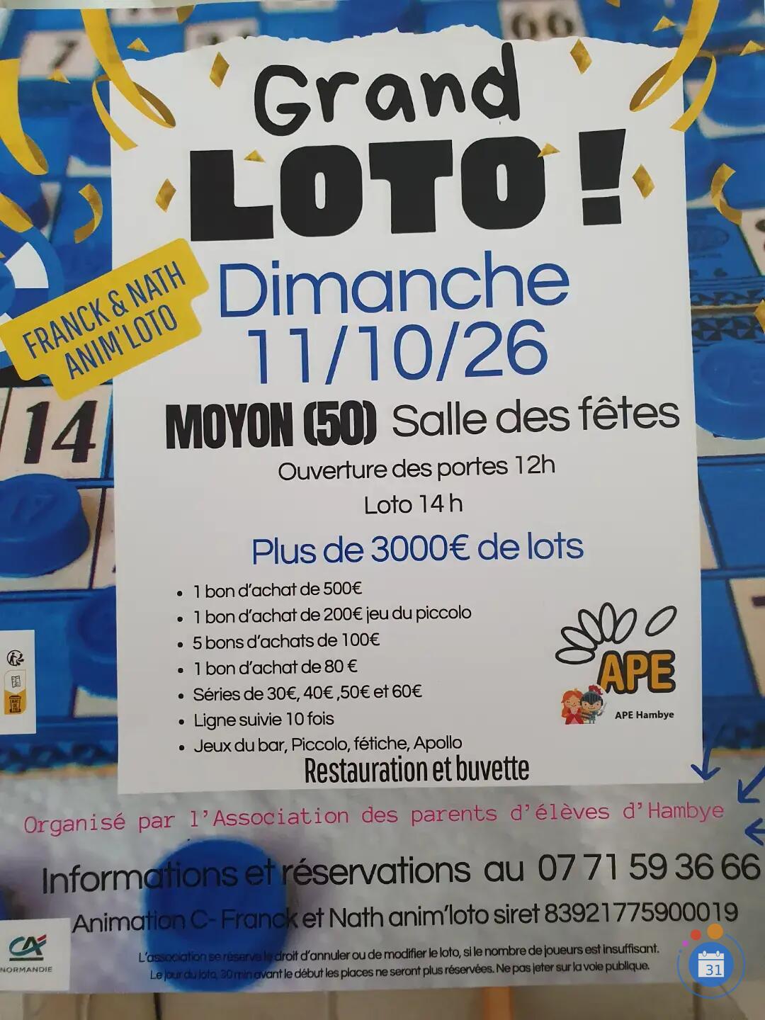 Image SUPER LOTO ANIME PAR NATHALIE CAILLOT (photo 1)