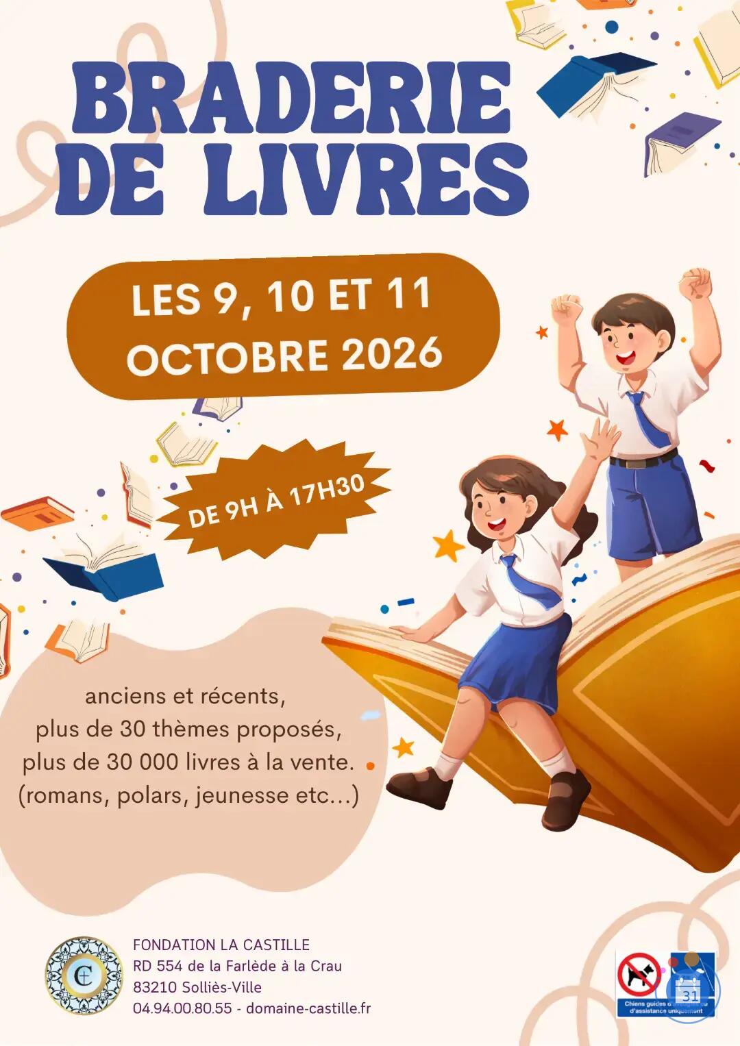 Image Grande Braderie de Livres de la Fondation la Castille (photo 1)