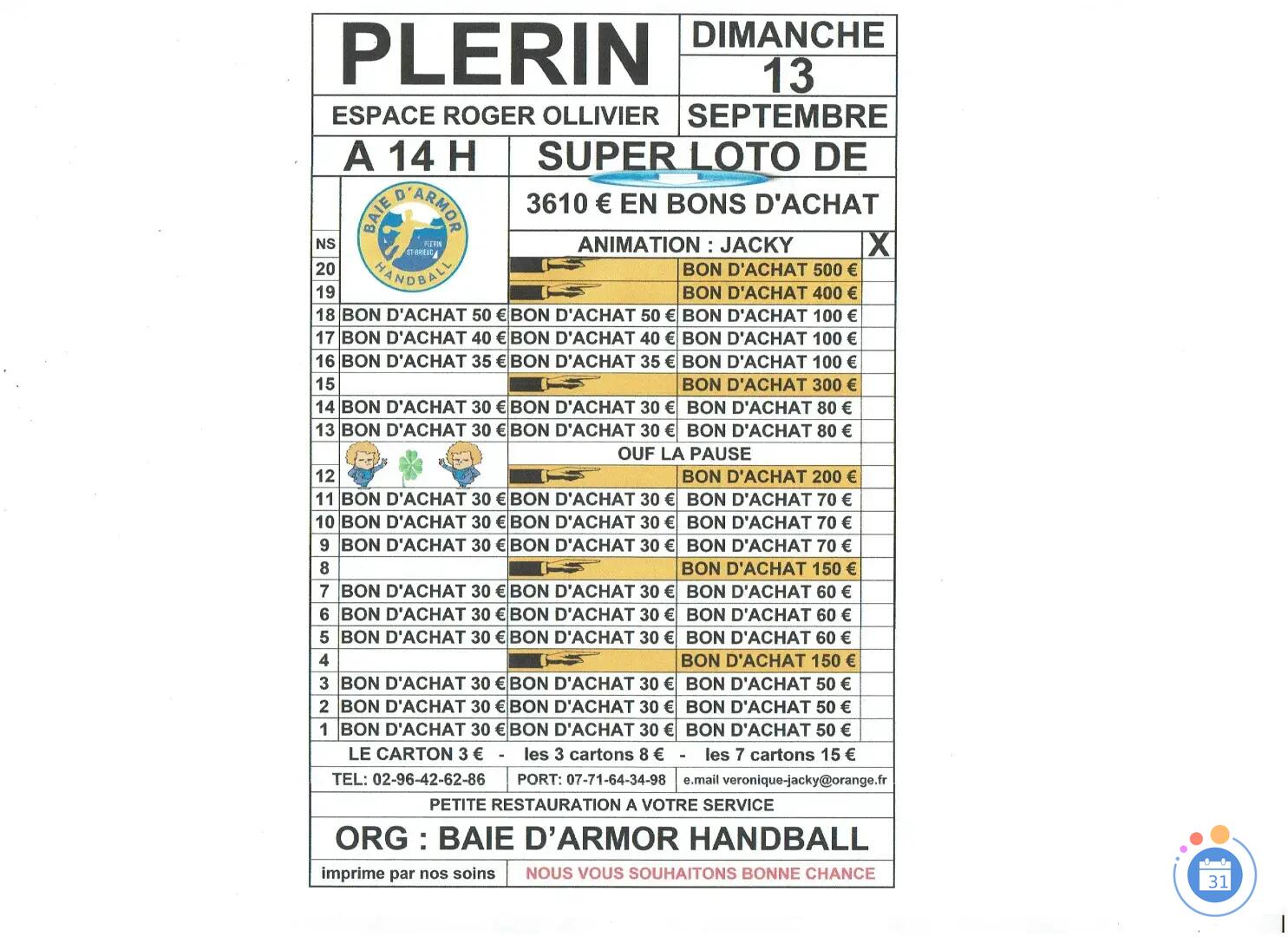Image LOTO ANIME PAR JACKY (photo 1)